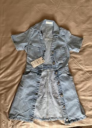 Джинсовий сарафан zara