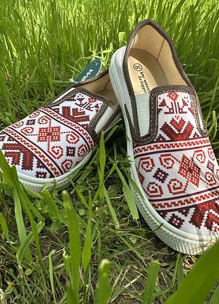 Сліпони кеди мокасіни вишиванка weestep 27-34 р