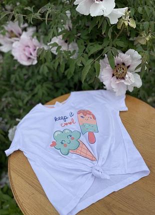 Футболка з вузликом та улюбленим морозивом🫶натуральна тканина та якісний малюнок 🥰