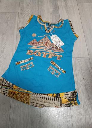Туніка-сукня принт єгипет