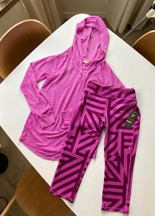 Спортивный костюм леггинсы велосипедки old navy размер xl и кофта