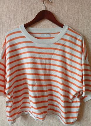 Футболка оверсайз плотная укороченная xl-3xl