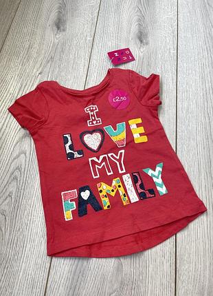 Нова футболка 12-18 міс