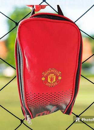 Футбольная, спортивная сумочка fc manchester united, для формы и обуви