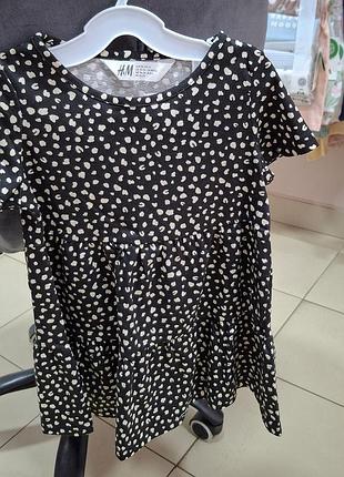 Платье хлопковое для девочки 92, 98, 134 размер h&m