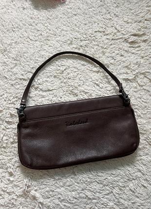 Сумка багет клатч шкіра