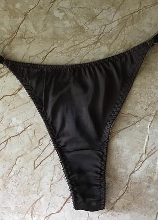 Женские коричневые трусики стринги на регуляторах, s,m,l,xl