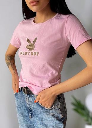 Рожева футболка play boy