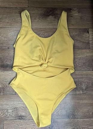 Желтый купальник zaful р l