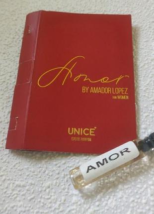 Пробник unice amor женские, 1шт