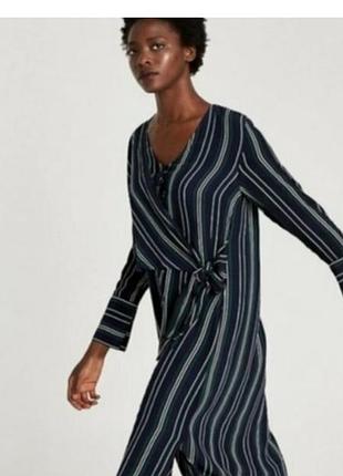 Платье на запах рубашка zara m