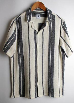 Літня рубашка сорочка zara в полоску