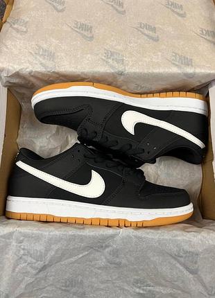 Кроссовки nike sb dunk black gum7 фото