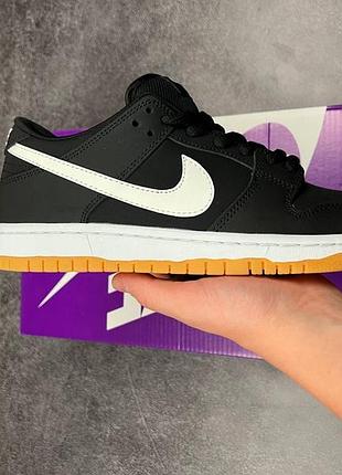 Кроссовки nike sb dunk black gum9 фото