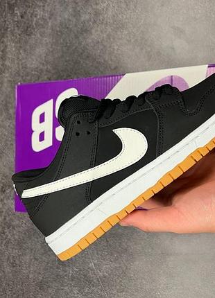 Кроссовки nike sb dunk black gum5 фото