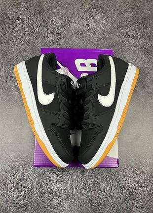 Кроссовки nike sb dunk black gum3 фото