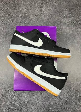 Кроссовки nike sb dunk black gum10 фото