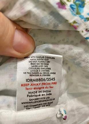 Новое мини платье influence в цветочный принт 6