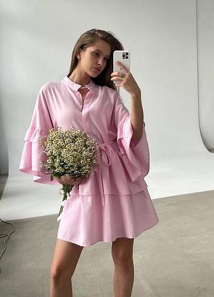Женское нежное романтичное платье мини женский короткое платье