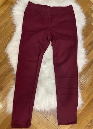 Штани бордові джинси zara брюки