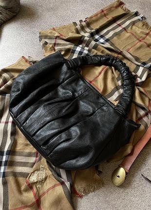 Сумка шкіряна furla оригінал фурла чорна брендова оригінальна натуральна шкіра
