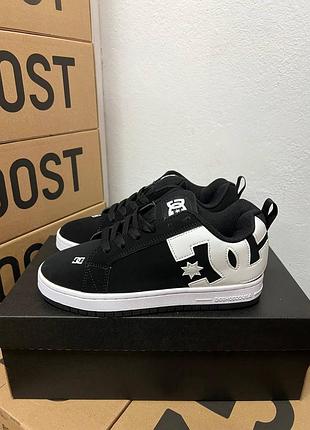 Кроссовки dc shoes court graffik black white