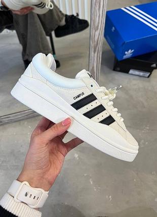 Кроссовки adidas campus x bad bunny white black
