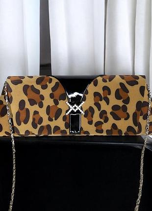 Клатч в леопардовый  принт!тренд сезона.