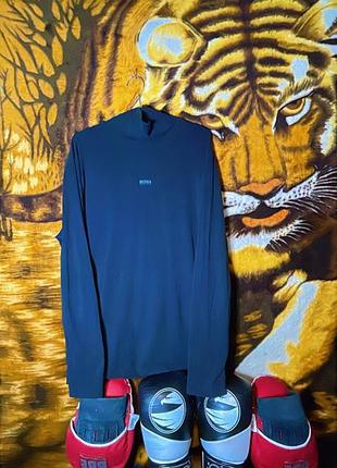Базовий чоловічий лонгслив hugo boss ,хл ,оверсайз,дихаюча кофтинка на чоловіка