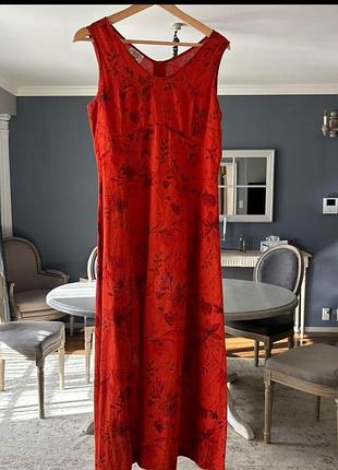 Платье футляр из льна от laura ashley