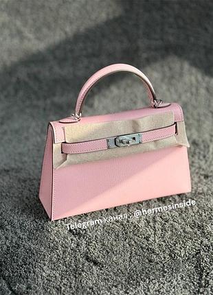 Hermès kelly sellier 20 mini | rose sakura | chevre mysore | phw