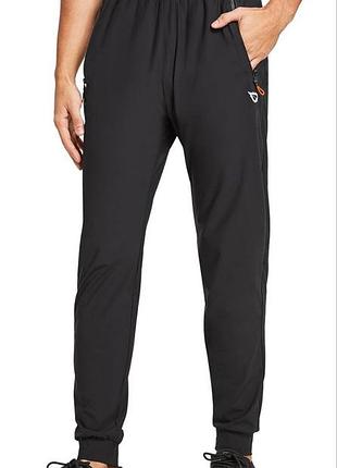 Мужские спортивные штаны bayleaf черного цвета, размер l.