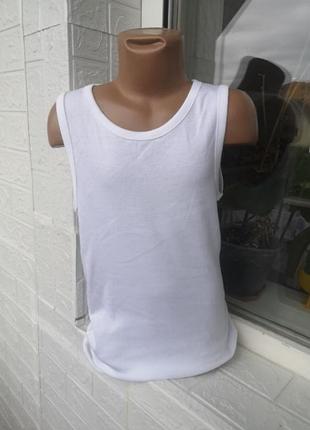 Трикотажная майка h&amp;m на 10-12 лет 146 - 152 см футболка без рукава на мальчика