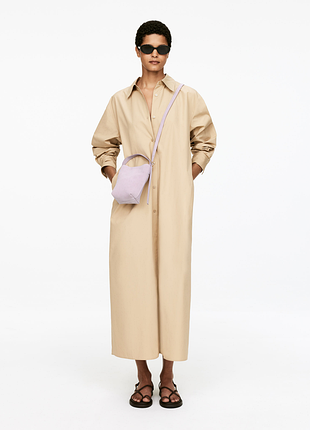 Замшева сумочка через плече arket 1278003001