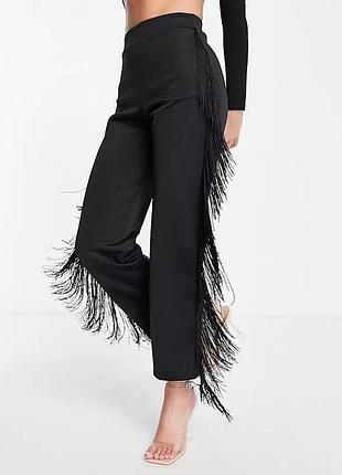 Брюки з бахромою stella mccartney