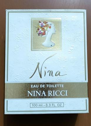 Винтажная туалетная вода nina от nina ricci 100мл