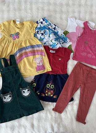 Лот, набір, комплект одягу для дівчинки 2-3 роки