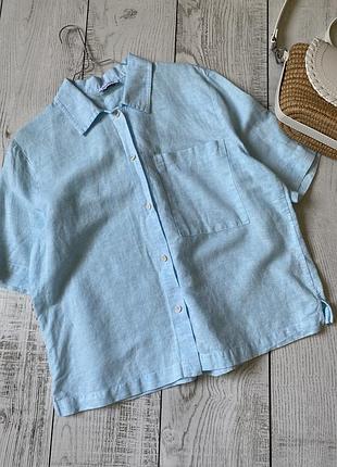 Рубашка из льна и хлопка esprit pp m