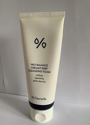 Продам очищувальну пінку від dr. ceuracle pro balance creamy deep cleansing foam