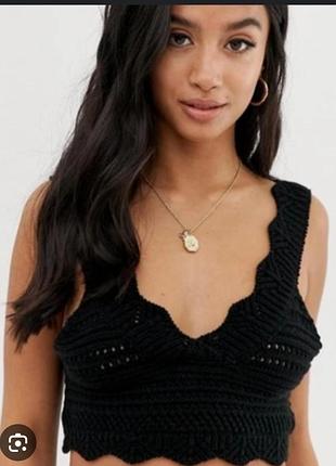 Топ майка вязаный