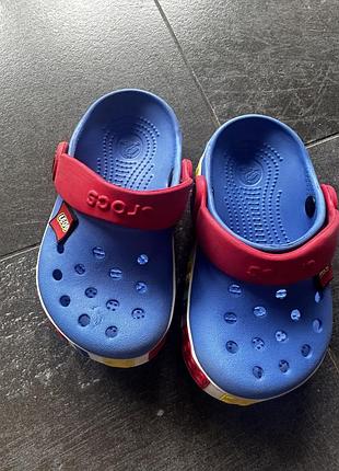 Crocs lego kids clog blue / дитячі сабо крокс лего