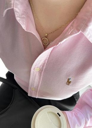 Рожева сорочка від polo ralph lauren, оригінал💖 розмір: xs-s