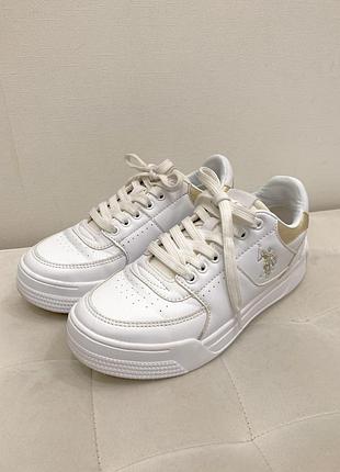 Жіночі білі кросівки u.s. polo assn. 35 р.