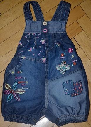 9-12 м 80-86 см фірмовий ромпер комбез комбінезон для дівчинки з вишивками
