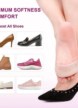 Мягкие стельки из силикона для спорта, ходьбы и длительной носки