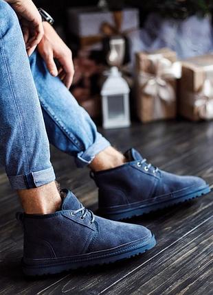 ❄️❄️❄️ugg boot blue❄️❄️❄️мужские синие угги1 фото