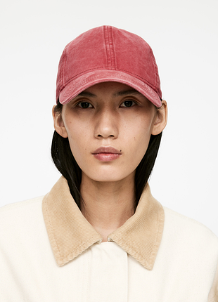 Бейзболка из вареного джинса arket 1223859004