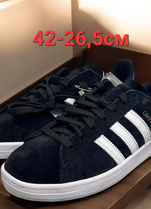 Кроссовки унисекс adidas campus black(оригинал)42-26,5см