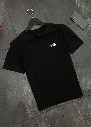 Футболка the north face (черный/белый цвет)