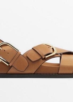 Кожаные обалденные босоножки/сандали massimo dutti с лимитированной коллекции.3 фото